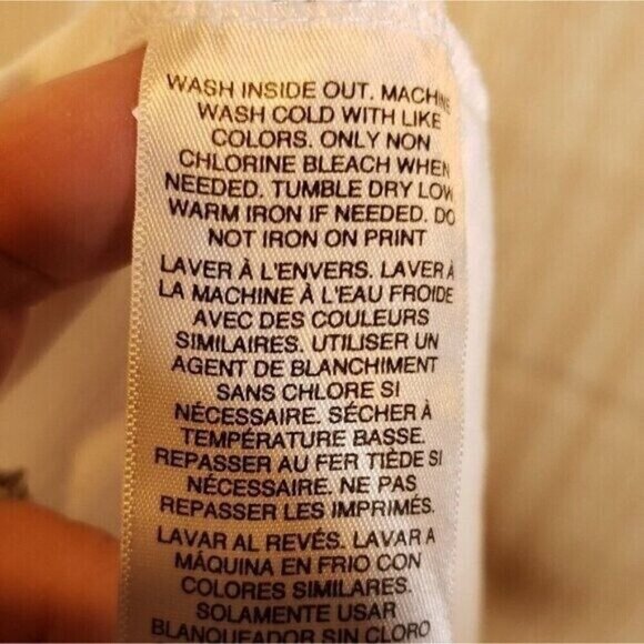 Adidas Girls White Long Sleeve Top Ombre Logo 14 - Picture 6 of 6